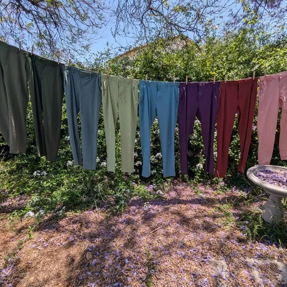 Fabletics "The Only" 4-way Stretch Pant, Purple (rare color), 34 X 32 - Picture 11 of 17